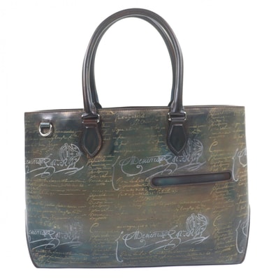 未使用品 ベルルッティ トートバッグ トゥジュール グリーン メンズ