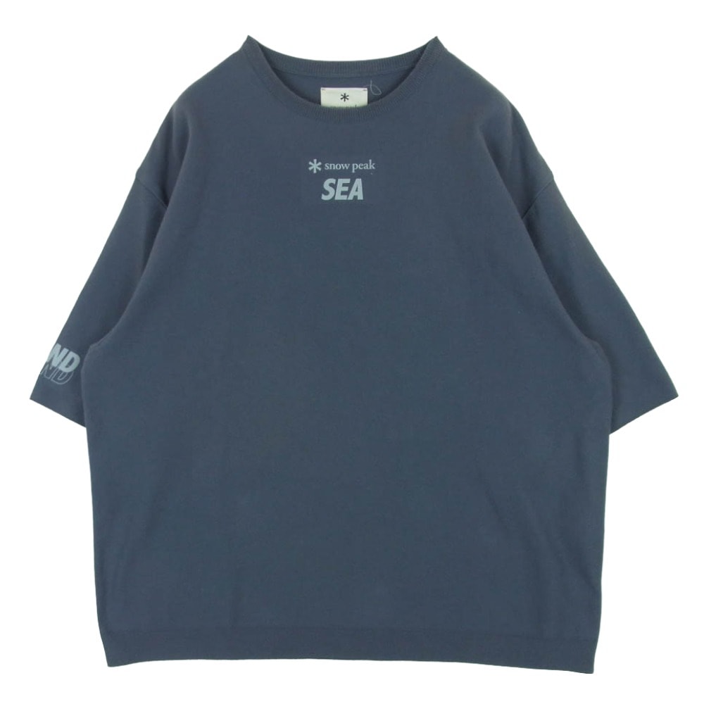 WIND AND SEA ウィンダンシー WAT-TS-21SU001 CO PE DRY S/S TSHIRT ドライ 半袖 Tシャツ 日本製 グレー系 L【中古】
