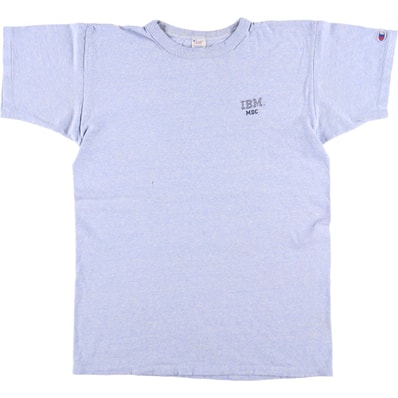 古着 80年代 チャンピオン Champion トリコタグ 88/12 ハチハチワンツーボディー 杢ブルー 霜降り プリントTシャツ USA製 メンズL相当 ヴィンテージ/eaa574067