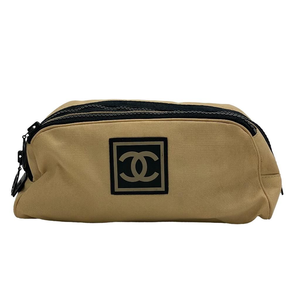 シャネル CHANEL ポーチ ココマーク シャネル スポーツ クラッチバッグ ベージュ