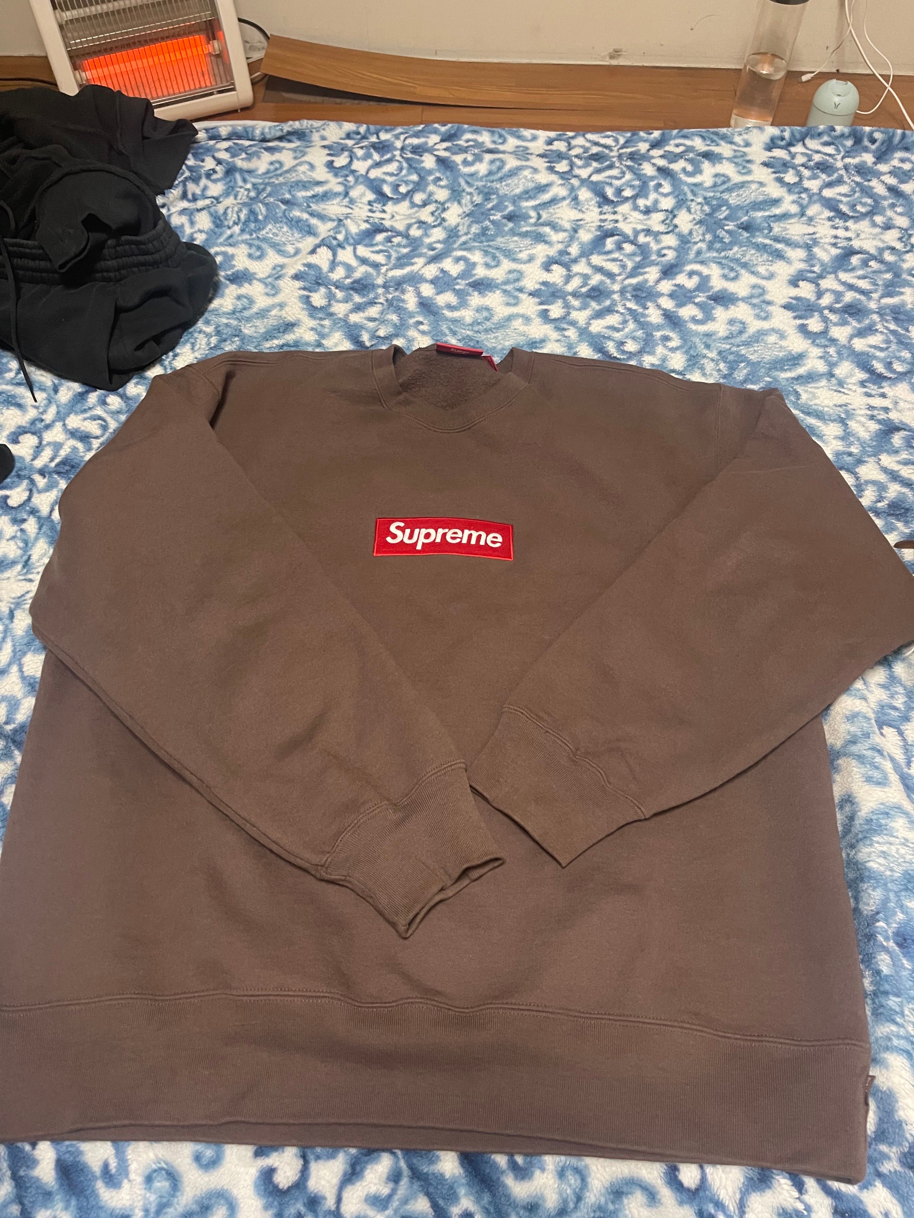 Supreme Box Logo Crewneck "Brown" (22FW)