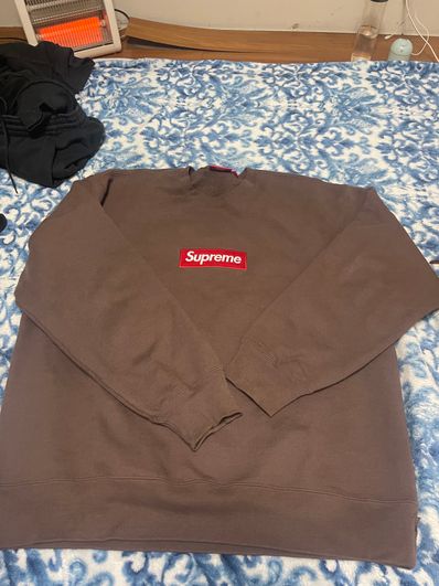 Supreme Box Logo Crewneck "Brown" (22FW)