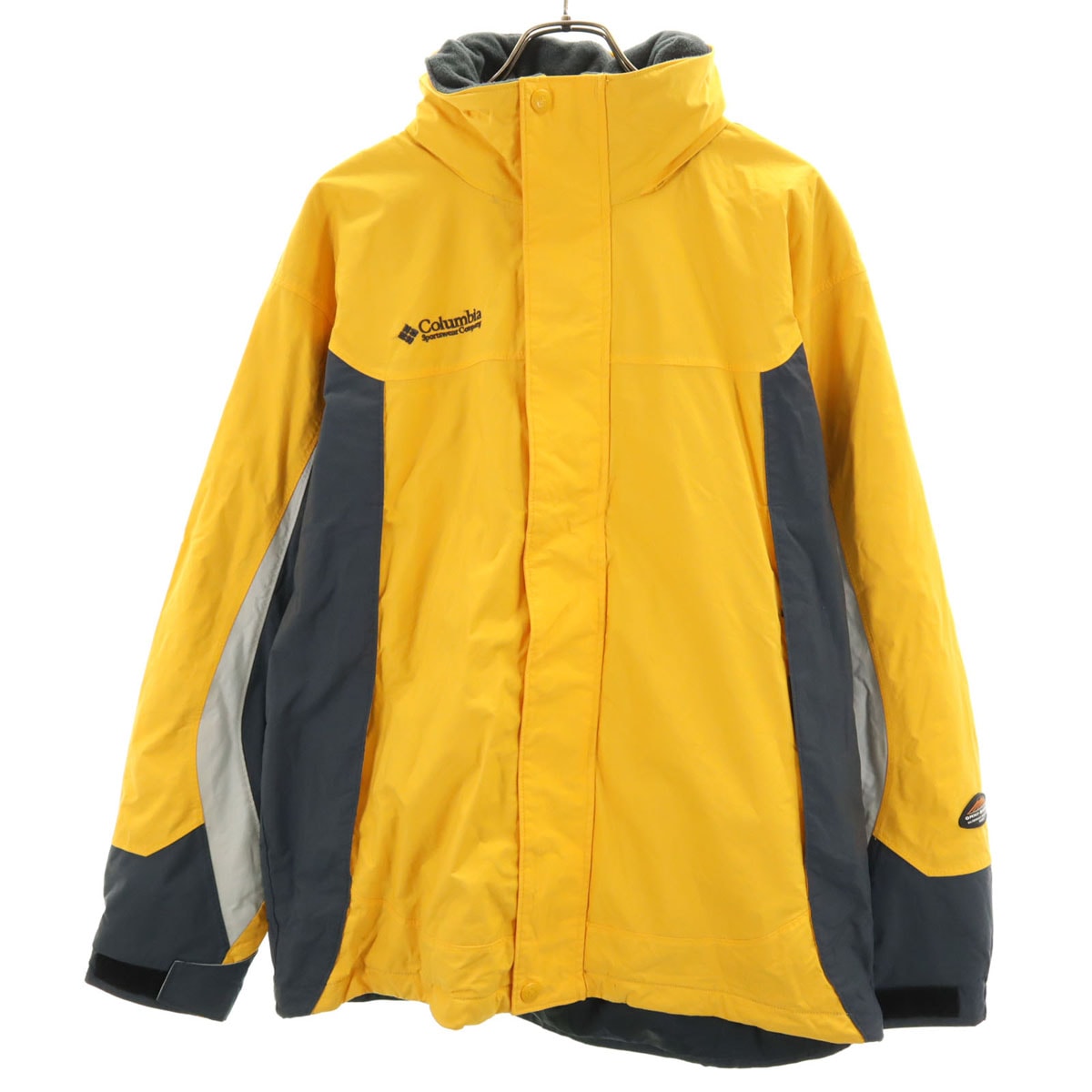 Columbia コロンビア ナイロンジャケット M イエロー 裏フリース アウトドア