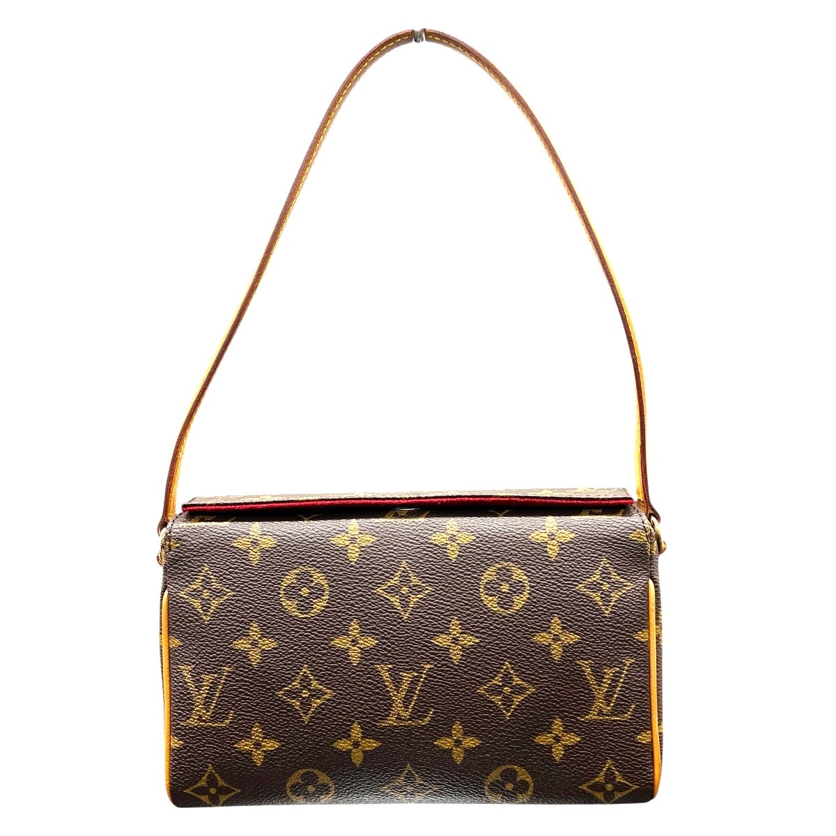 LOUIS VUITTON 極美品 ルイヴィトン レシタル モノグラム ハンドバッグ M51900 PVC レザー SP0083 ブラウン セミショルダー ワンショルダー ポシェット ヴィンテージ LV ヴィトン Aランク 中古 鑑定済