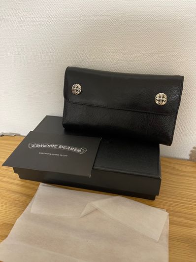 Chrome Hearts Wave Wallet Leather "Black"