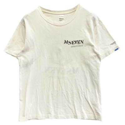 NEIGHBORHOOD ネイバーフッド Tシャツ MSEVEN ステンシルプリント クルーネック 半袖 Tシャツ オフホワイト系 サイズ不明【中古】