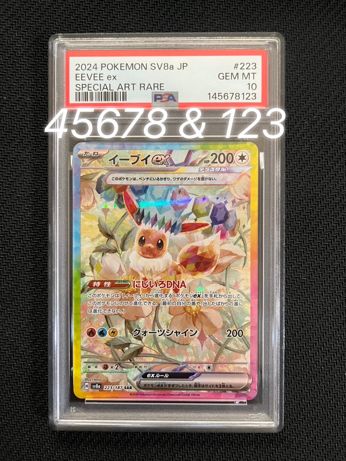 イーブイex SAR [SV8a 223/187](ハイクラスパック「テラスタルフェスex