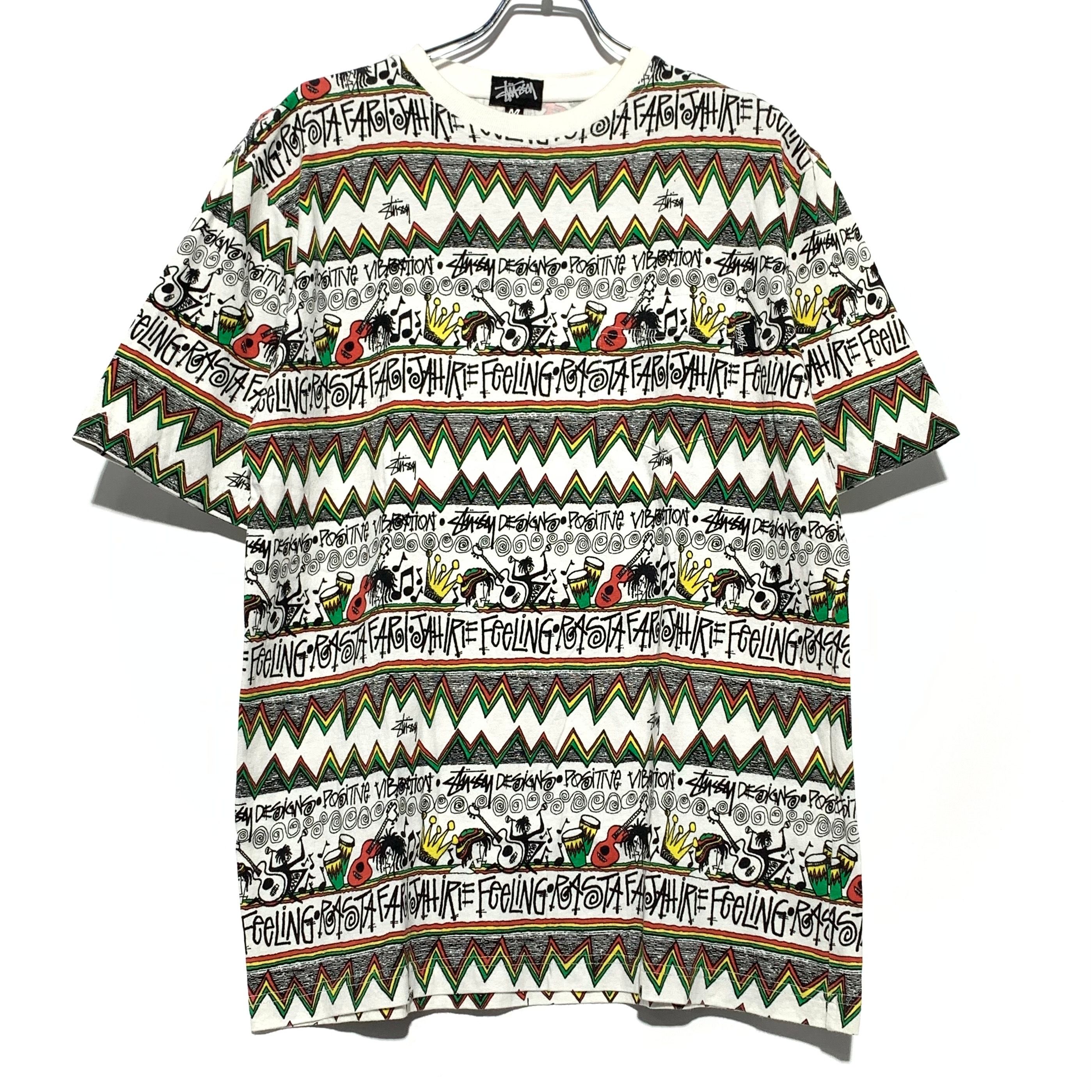 STUSSY IRIE BAND Tee White 00S USA