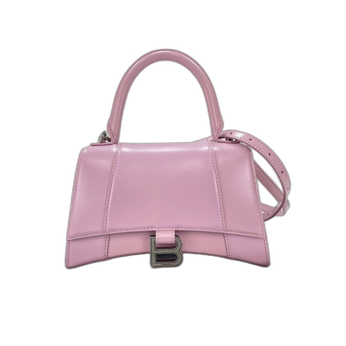 バレンシアガ BALENCIAGA アワーグラス ハンドバッグ レザー【中古】