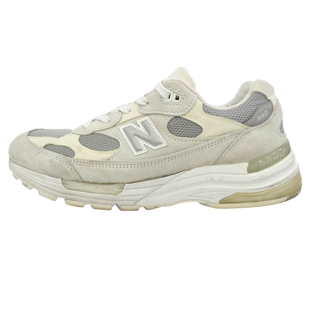 NEW BALANCE ニューバランス 20SS M992NC 992 USA製 ローカット スニーカー グレー系 オフホワイト系 27.5cm【中古】