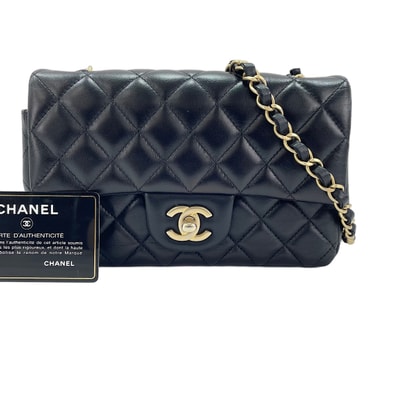 シャネル CHANEL ラムスキン ミニマトラッセ ショルダーバッグ【中古】