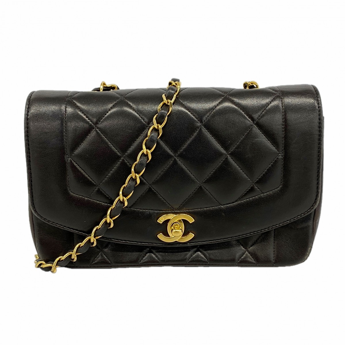 C (やや傷や汚れあり)】シャネル CHANEL マトラッセ ダイアナフラップ