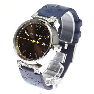 ルイ・ヴィトン タンブール デイト ラグダイヤ Q111G メンズ 【中古】