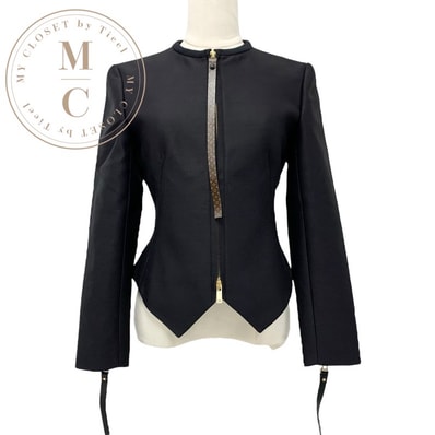 ルイヴィトン LOUIS VUITTON モノグラム アウター ブラック ブラウン 未使用 24ss ウエットスーツプルテーラードジャケット