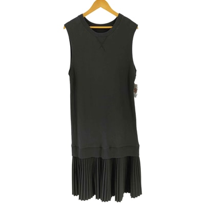 17AW ドッキングノースリーブワンピース【1143851310757】