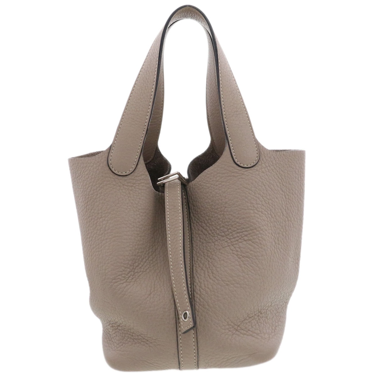 HERMES エルメス ピコタンロック PM ハンドバッグ 056289CK トリヨンクレマンス トゥルティエールグレー □L(2008)刻印  レディース【中古】