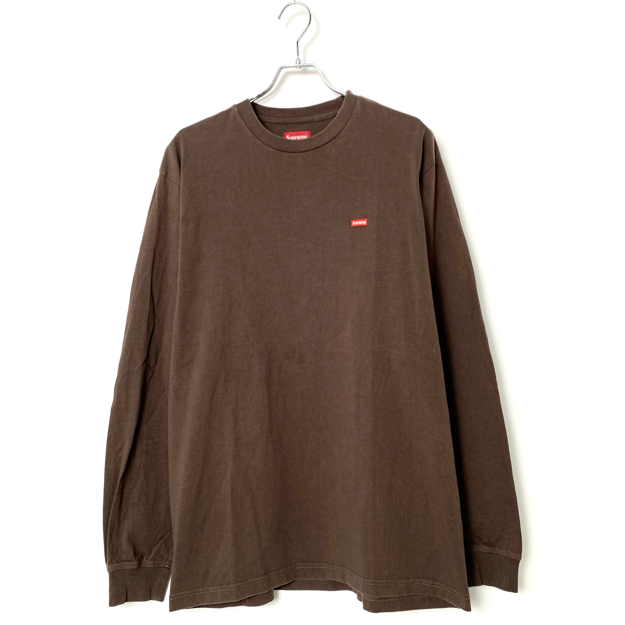 Supreme Small Box L/S Tee "Brown"(23SS)
