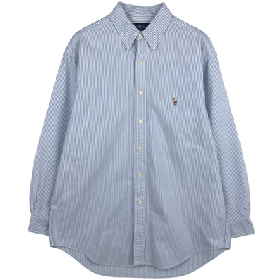 古着 ラルフローレン Ralph Lauren YARMOUTH 長袖 ボタンダウンストライプシャツ メンズL相当/eaa629021
