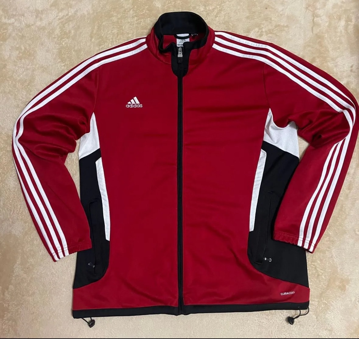 adidasアディダスCLIMACOOL トラックジャケット ジャージ US Lサイズ