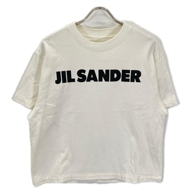ジルサンダー JSCU707050WU248708 ホワイト ロゴ 半袖Tシャツ 表記無し