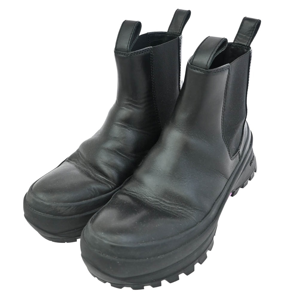 JIL SANDER ジルサンダー ブーツ Chelsea Boots チェルシー レザー サイド ゴア ブーツ ブラック系 39【中古】