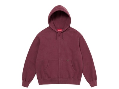 Supreme Work Zip Up Hooded Sweatshirt "Maroon"