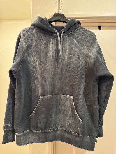 Supreme Brush Stroke Hooded Sweatshirt "Black"