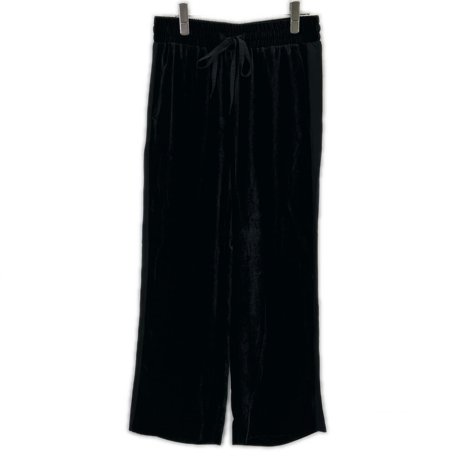 レッドヴァレンチノ WR3RBE65601 ブラック レーヨン×シルク ベロア パンツ 40