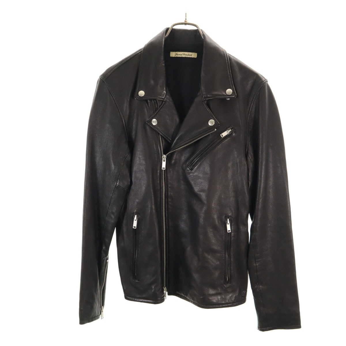 JOURNAL STANDARD ジャーナルスタンダード 羊革 レザー ダブルライダースジャケット L ブラック