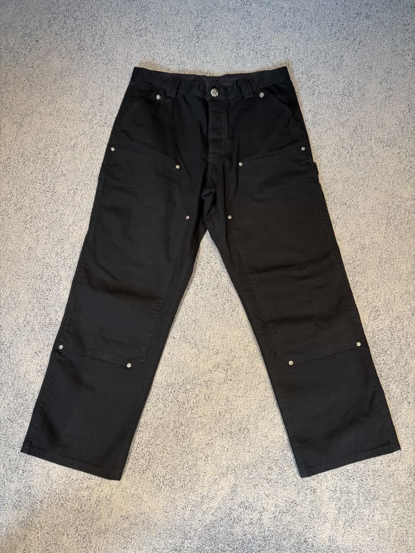 Chrome Hearts Carpenter CNVS Double Knee Pants "Black"