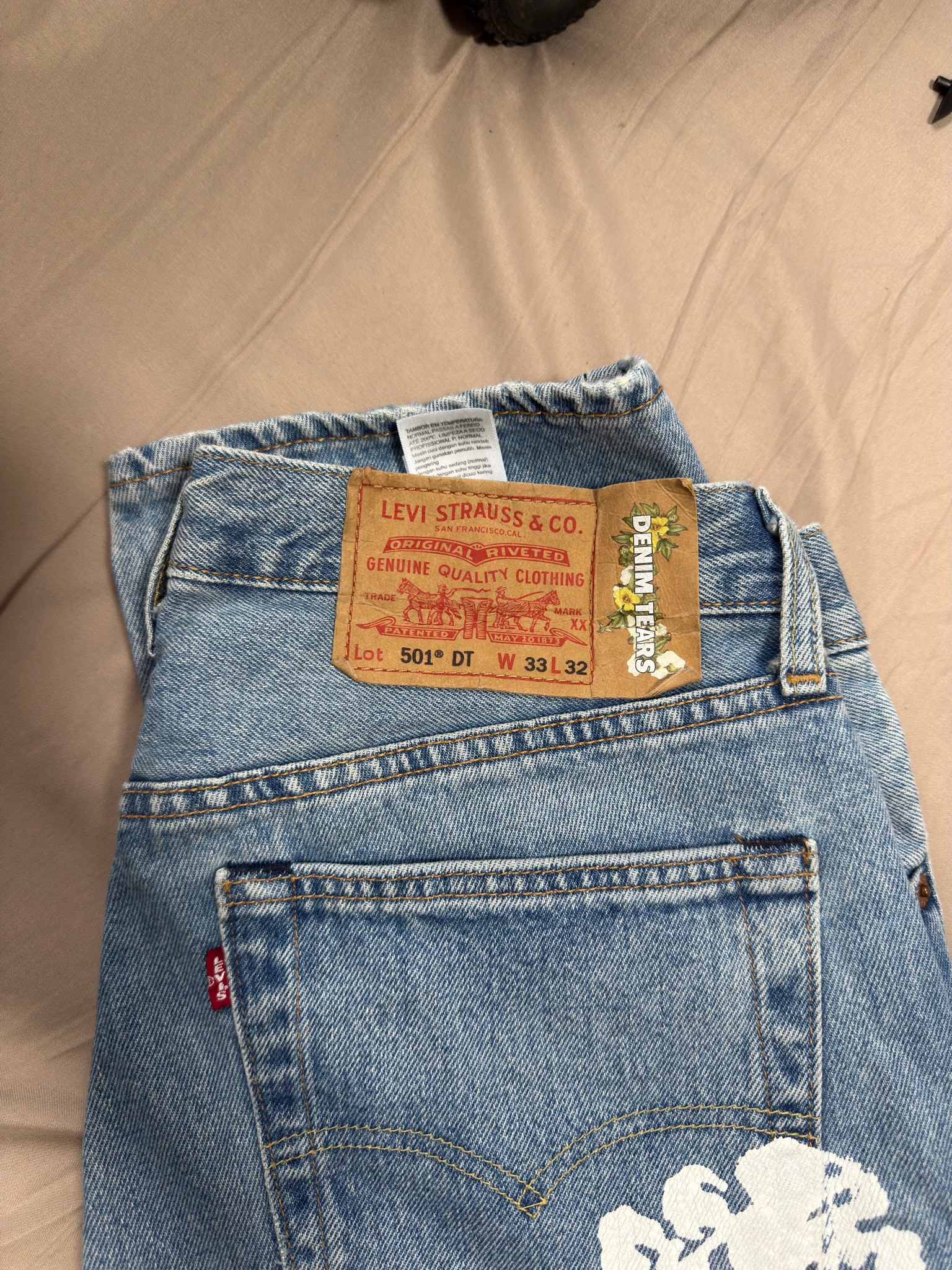 LEVI'S x Denim Tears The Cotton Wreath Jean "Light Wash"