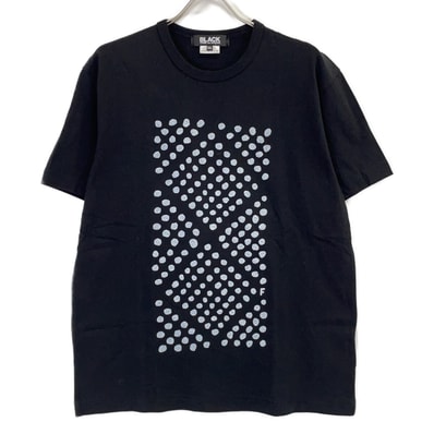 ブラックコムデギャルソン AD2024 1O-T504 フィリップパゴウスキー ドットプリント Tシャツ XXL