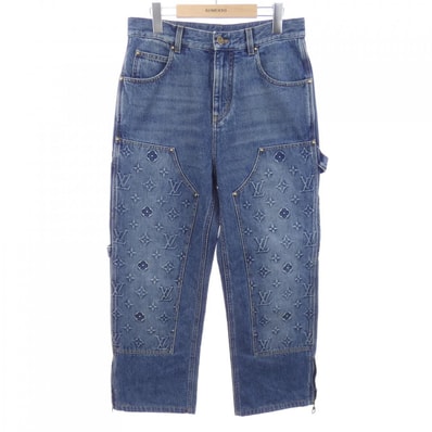 ルイヴィトン LOUIS VUITTON ワークウエアデニムカーペンターパンツ HOD45WY38 ジーンズ