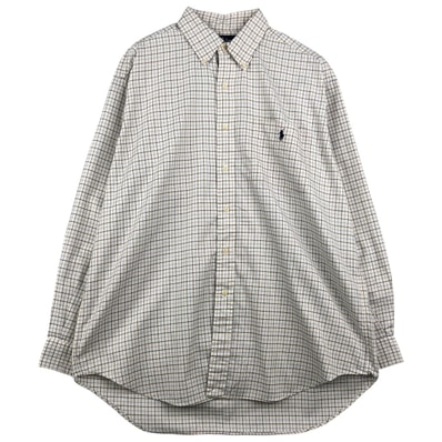 古着 ラルフローレン Ralph Lauren BLAIRE 長袖 ボタンダウンチェックシャツ メンズL相当/eaa458785