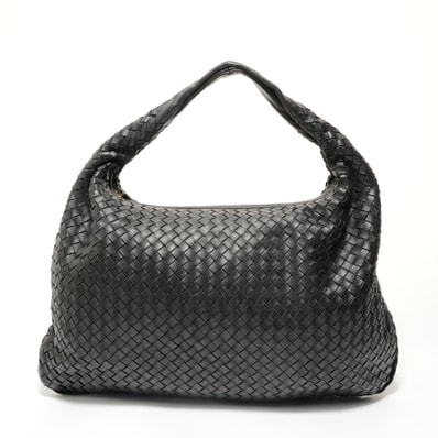 ボッテガヴェネタ BOTTEGAVENETA イントレチャート レザー ショルダーバッグ【中古】