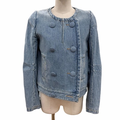 極美品 ルイヴィトン ジャケット インディゴ レディース 36