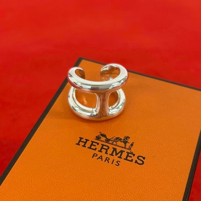 HERMES エルメス オスモズ GM リング シルバー925 リング・指輪 11号 シルバー
35501
