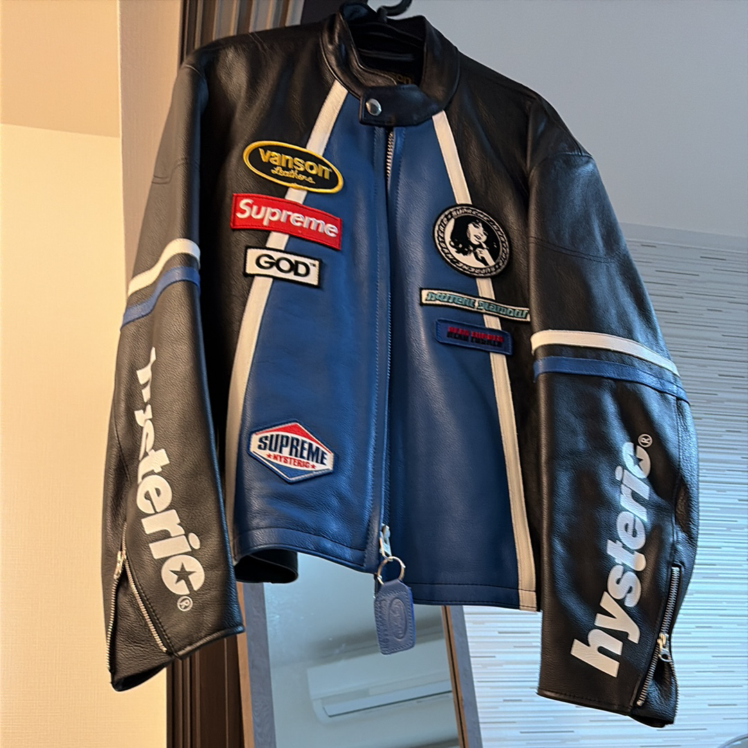 Supreme x HYSTERIC GLAMOUR Vanson Leather Jacket "Black"