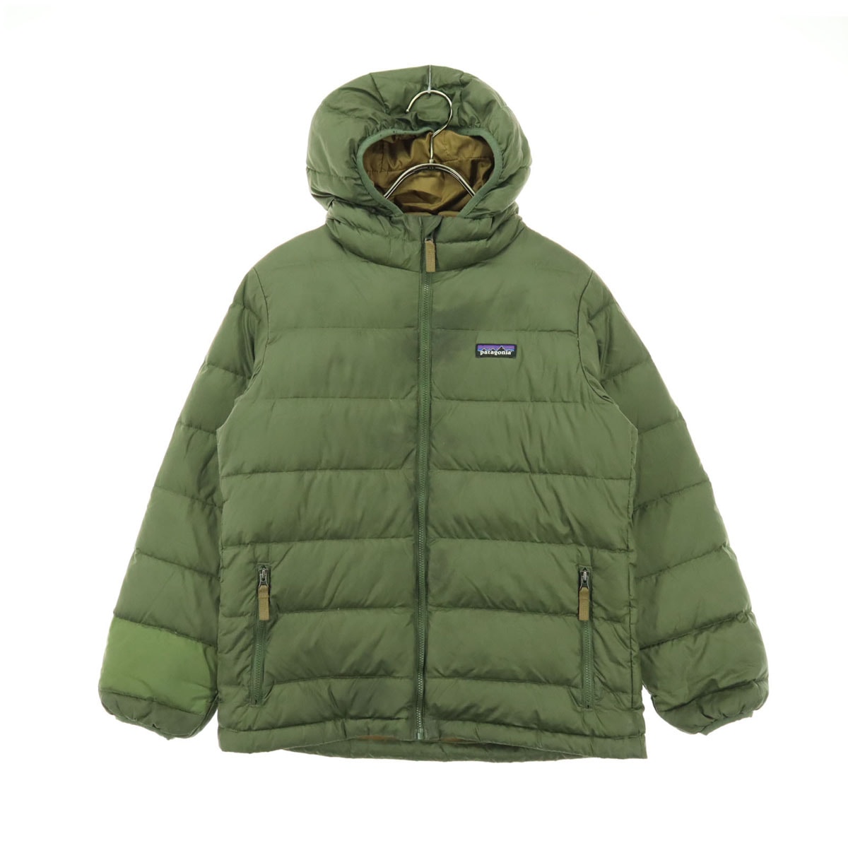 patagonia パタゴニア STY68207FA18 ワンポイントロゴ 長袖 ダウンパーカー M グリーン