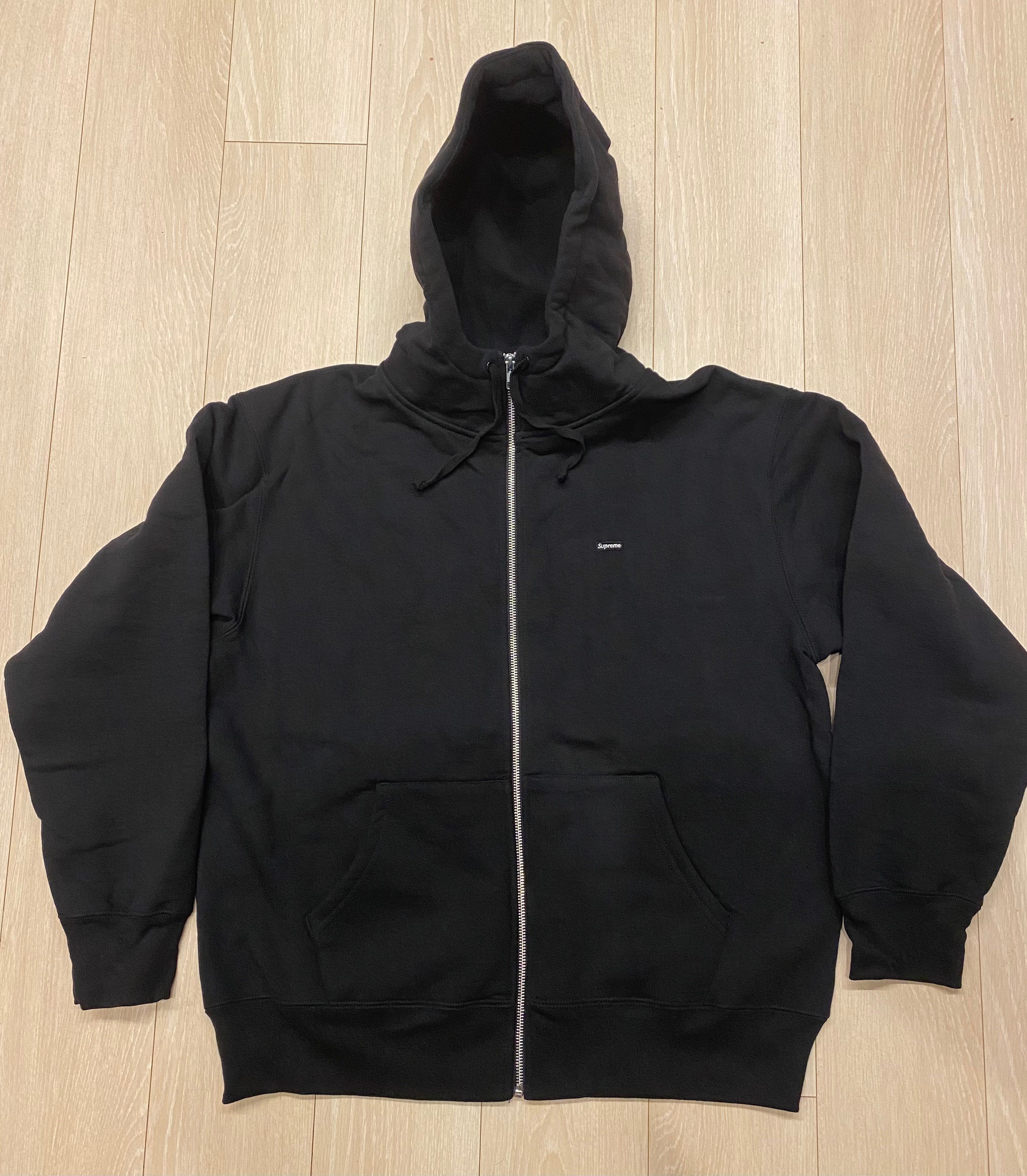 Supreme Small Box Facemask Zip Up Hooded Sweatshirt "Black"