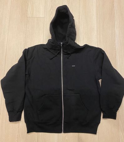 Supreme Small Box Facemask Zip Up Hooded Sweatshirt "Black"