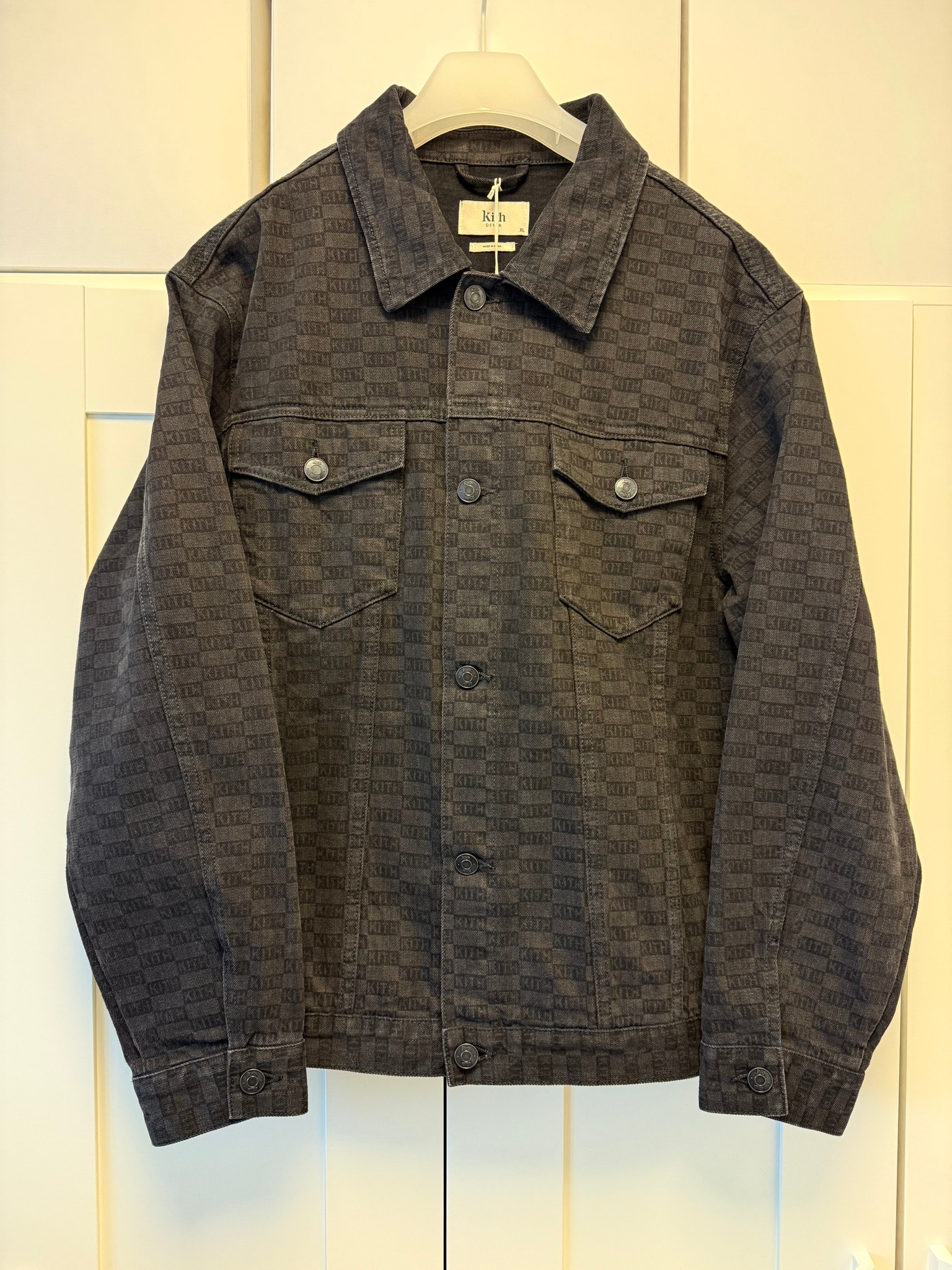 Kith Classic Logo Monogram Laight Denim Jacket "Black"