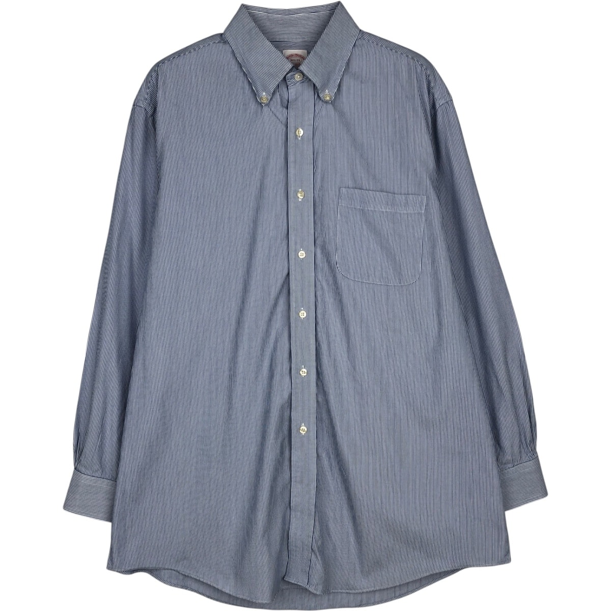 古着 ブルックスブラザーズ Brooks Brothers Est.1818 REGULAR FIT 長袖 ボタンダウンストライプシャツ メンズL相当/eaa478136