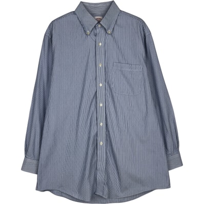 古着 ブルックスブラザーズ Brooks Brothers Est.1818 REGULAR FIT 長袖 ボタンダウンストライプシャツ メンズL相当/eaa478136