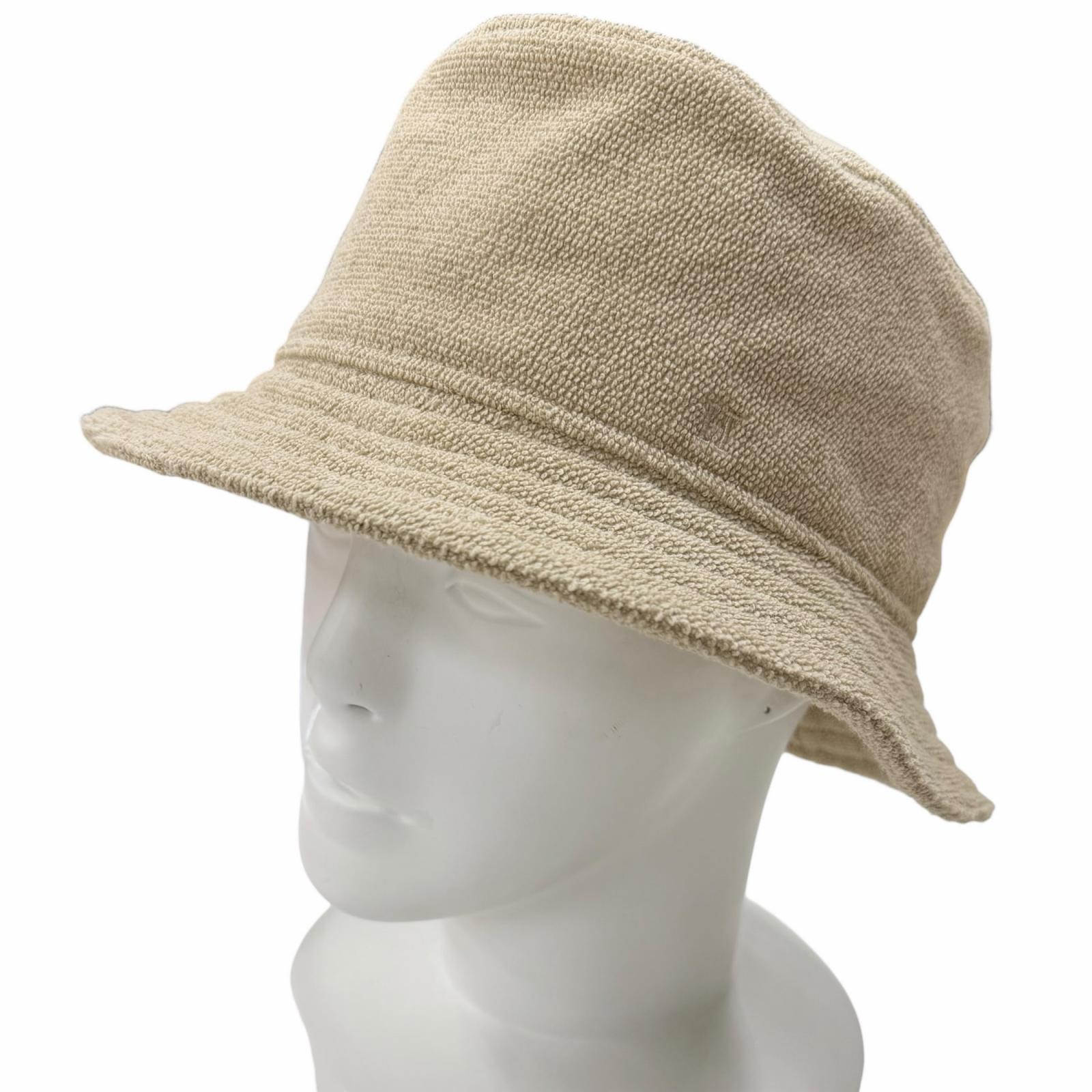 極美品 エルメス ハット フレッドサンド ベージュ レディース 58