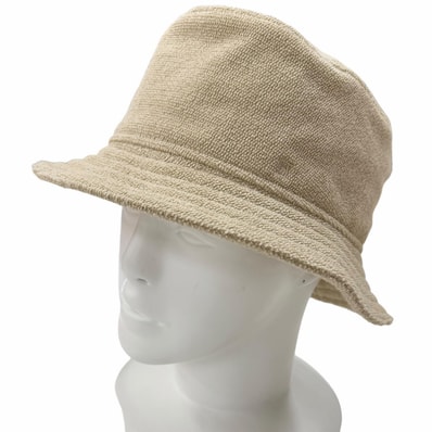 極美品 エルメス ハット フレッドサンド ベージュ レディース 58