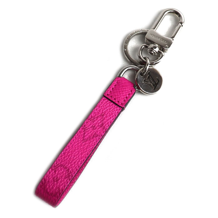 LOUIS VUITTON ルイ・ヴィトン ポルトクレ スリム ドラゴンヌ キーホルダー タイガラマ ピンク MP2979 BC0211 バッグチャーム キーリング レディース【中古】【美品】