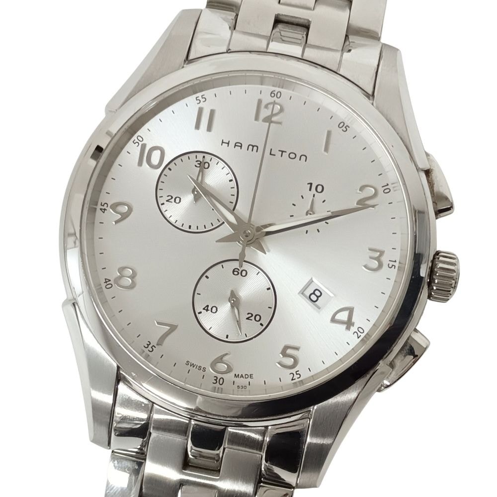HAMILTON ハミルトン H386120 ジャズマスター シンライン クロノグラフ クォーツ 腕時計 C999