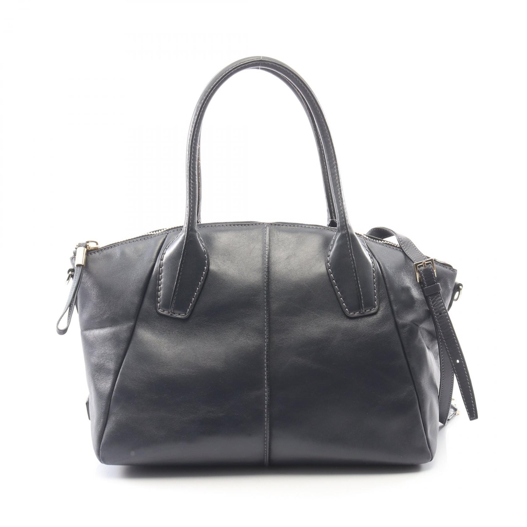 トッズ TOD'S Dバッグ 2WAY ハンドバッグ バッグ レザー レディース ネイビー系 【中古】