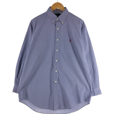 古着 ラルフローレン Ralph Lauren YARMOUTH 長袖 ボタンダウンチェックシャツ メンズXL相当/eaa536506